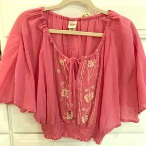 CLOSET CLEAROUT ⚡️Linen Cropped Blouse